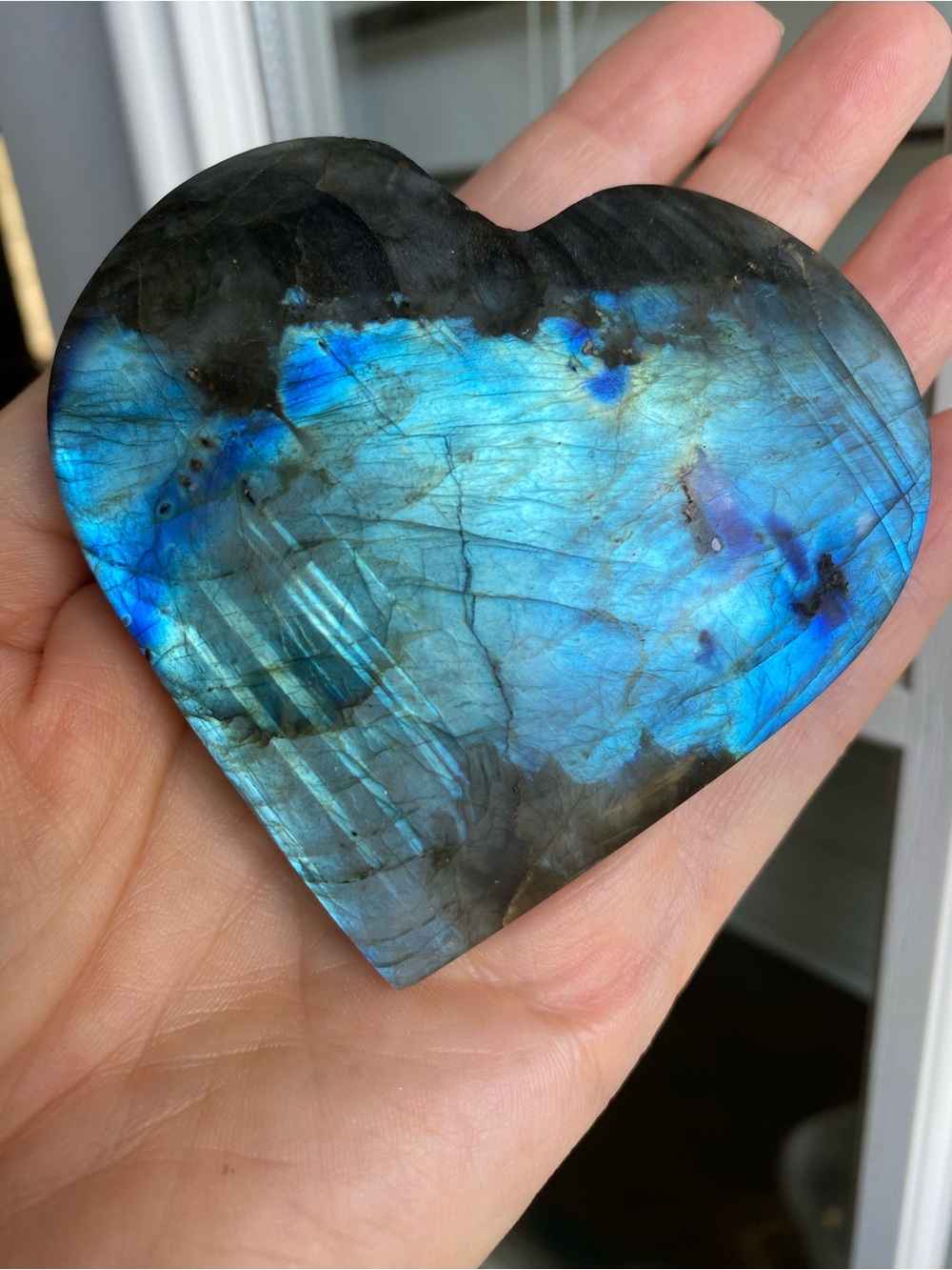 💙✨ DEVIL’S BLUE LABRADORITE HEART ✨💙 - Picture 6 of 8